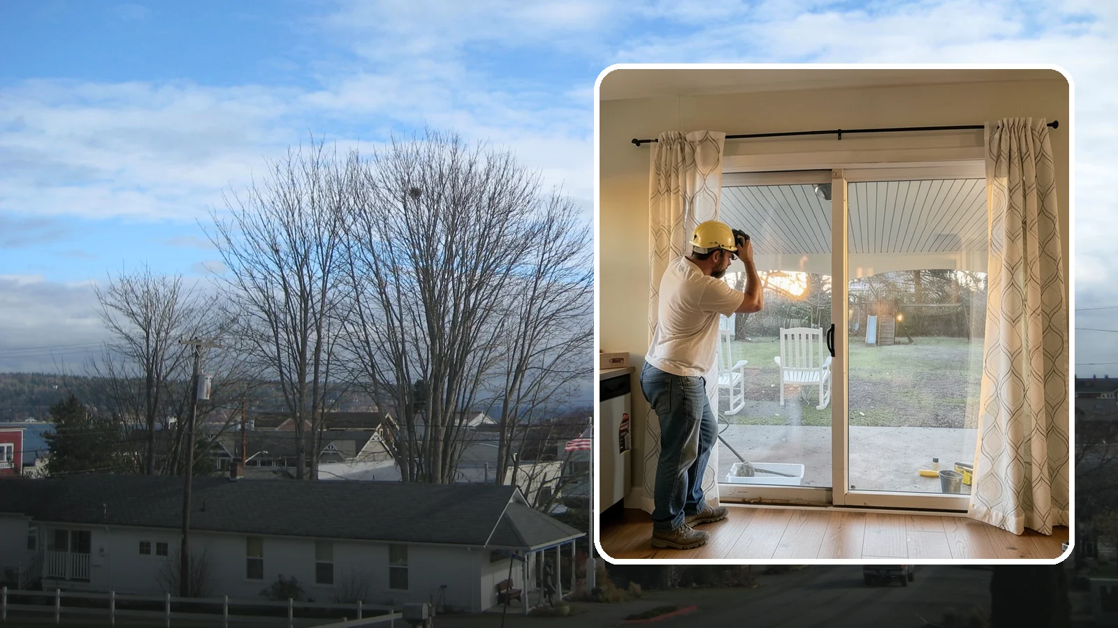 Sliding Glass Door Installation in Langley, Island County, WA - Space-saving sliding glass doors that maximize light and glide smoothly for easy backyard access.