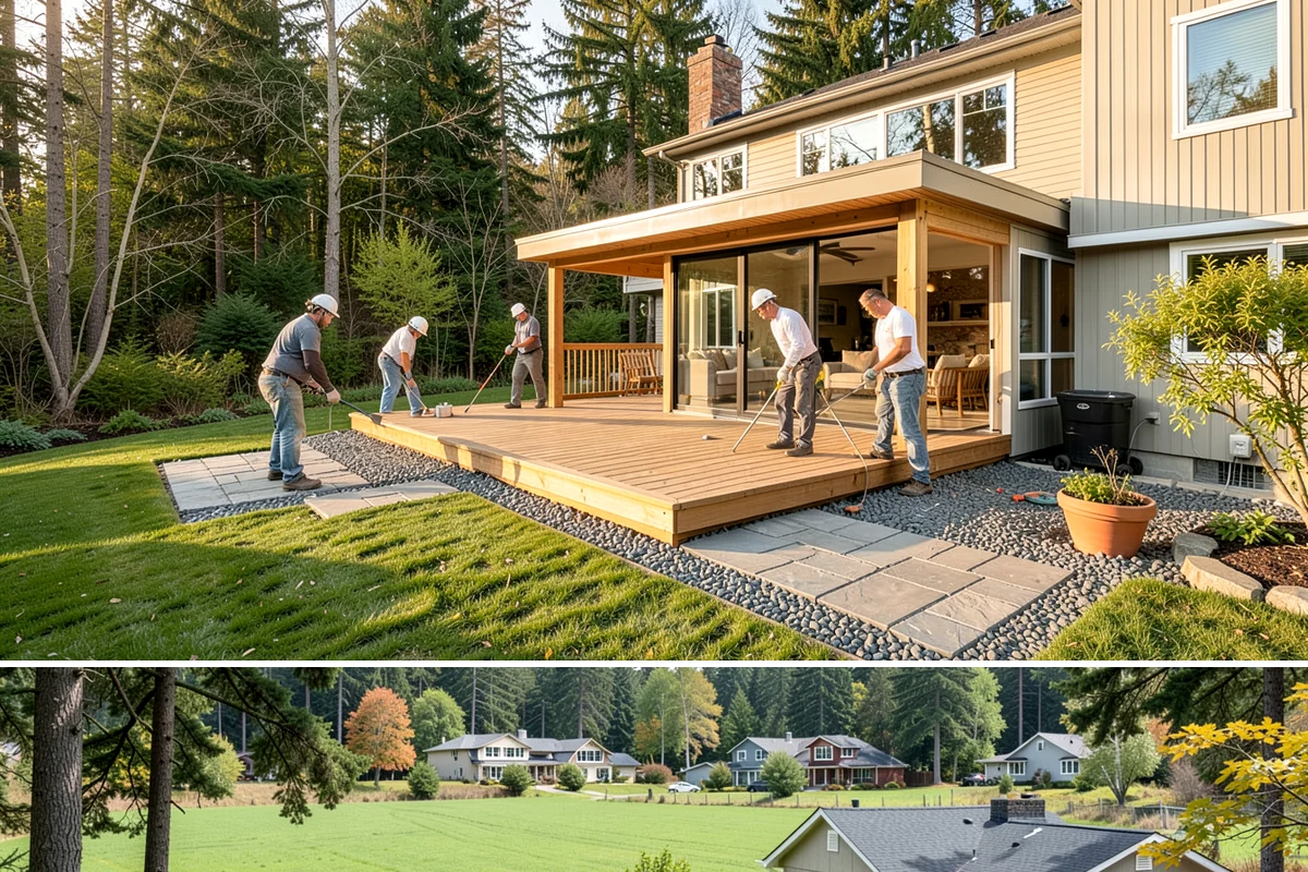 Sliding Glass Door Installation in Lyman, Skagit County, WA - Warmer, drier months keep the opening protected during install, though we can weather-tent the work when needed.
