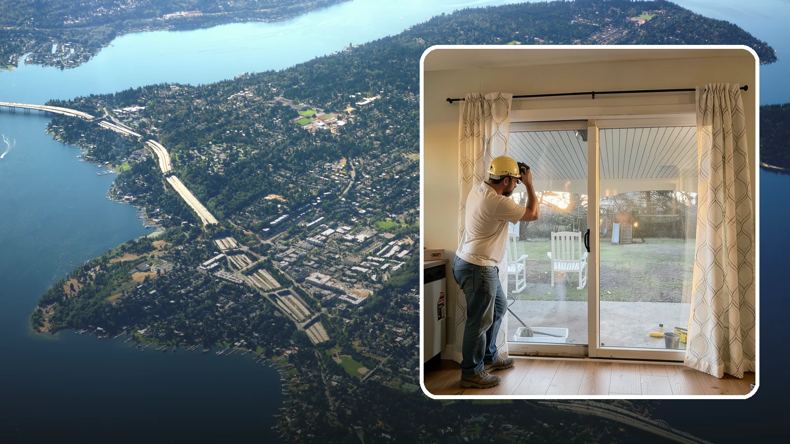 Sliding Glass Door Installation in Mercer Island, King County, WA - Space-saving sliding glass doors that maximize light and glide smoothly for easy backyard access.