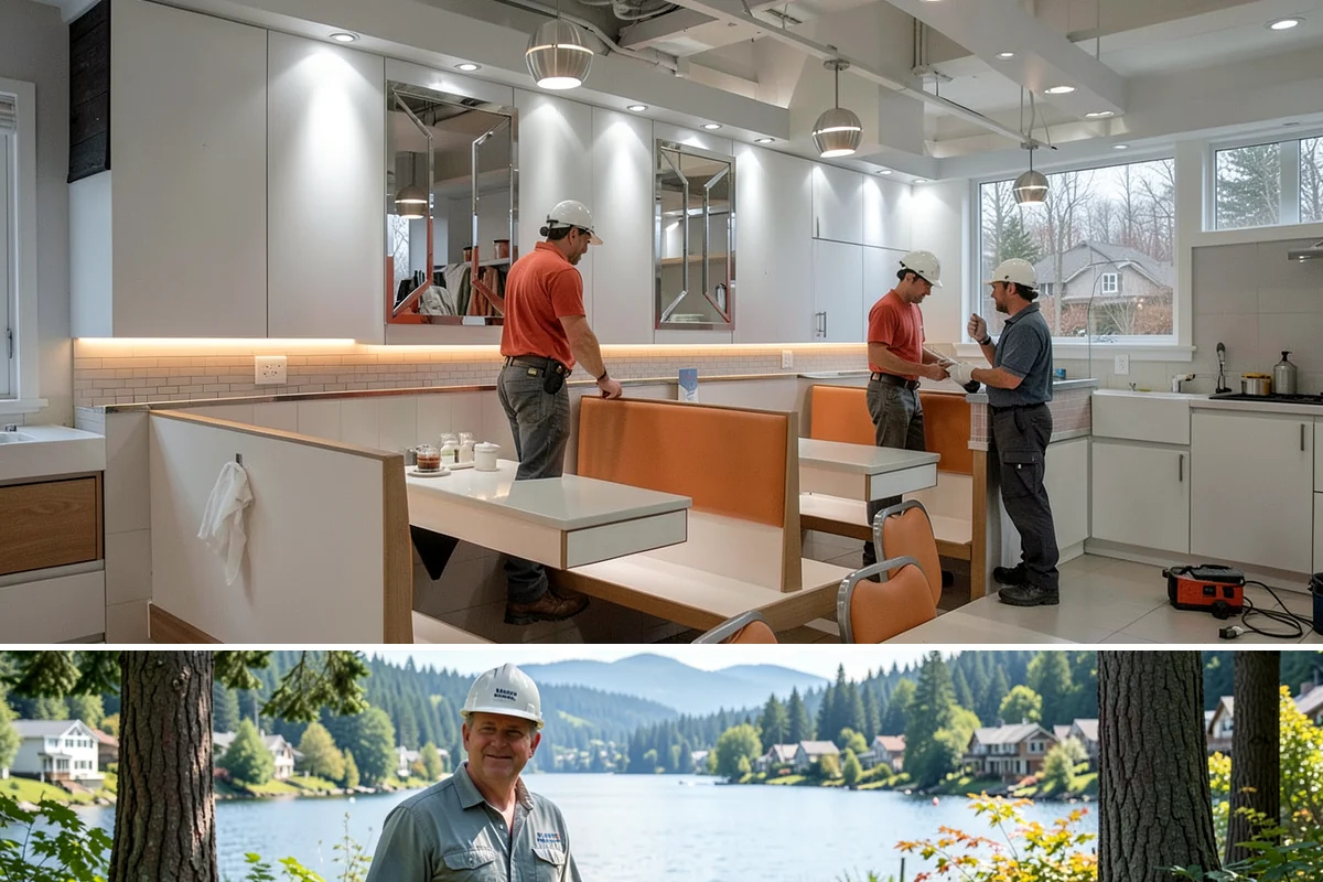 Sliding Glass Door Installation in Milton, King County, WA - Warmer, drier months keep the opening protected during install, though we can weather-tent the work when needed.