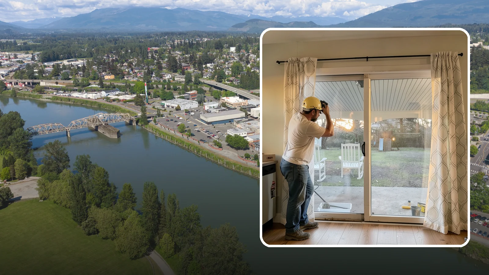 Sliding Glass Door Installation in Mount Vernon, Skagit County, WA - Space-saving sliding glass doors that maximize light and glide smoothly for easy backyard access.