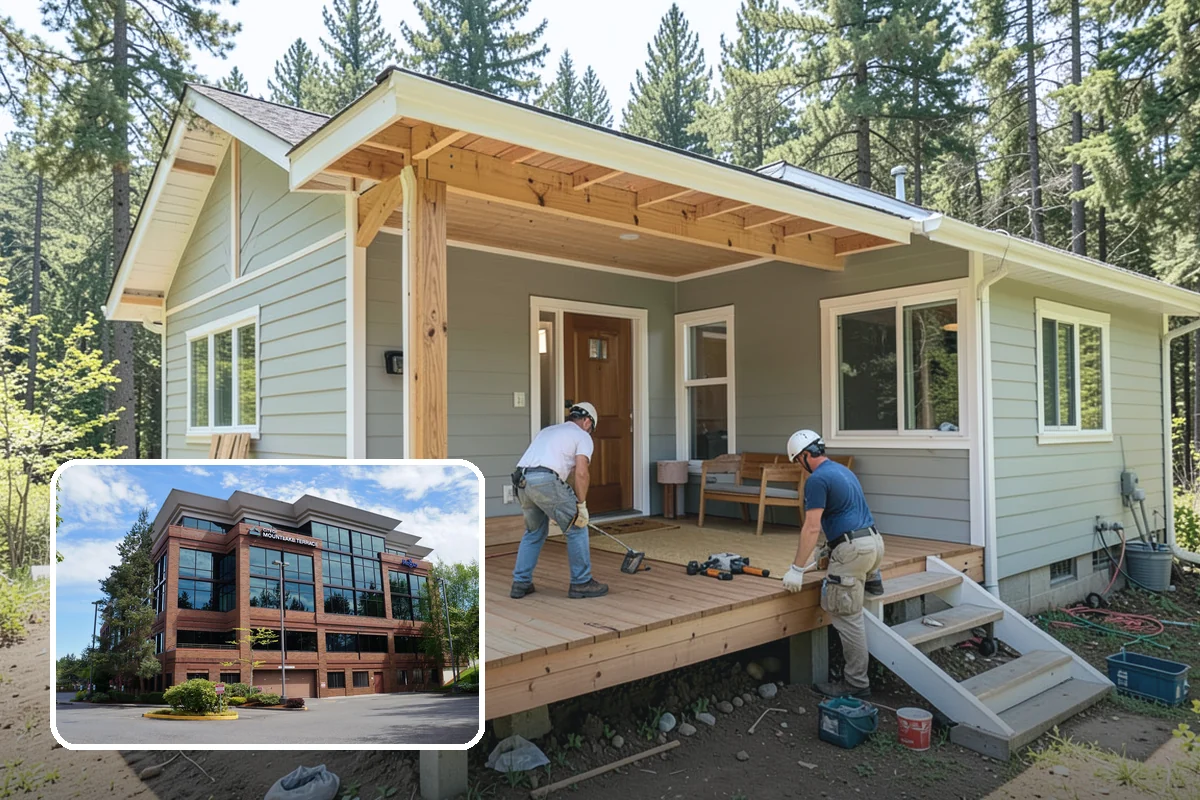Sliding Glass Door Installation in Mountlake Terrace, Snohomish County, WA - Broad glass expanse without swing clearance