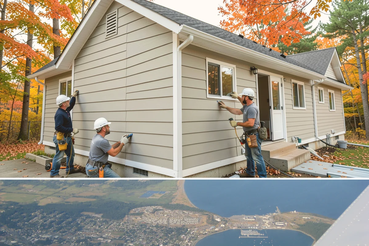 Sliding Glass Door Installation in Oak Harbor, Island County, WA - Warmer, drier months keep the opening protected during install, though we can weather-tent the work when needed.
