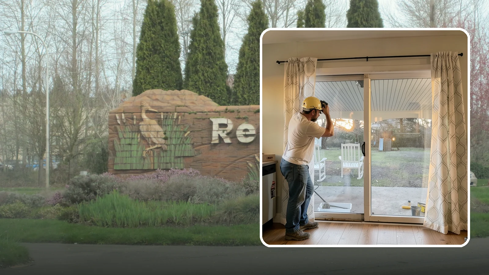 Sliding Glass Door Installation in Renton, King County, WA - Space-saving sliding glass doors that maximize light and glide smoothly for easy backyard access.