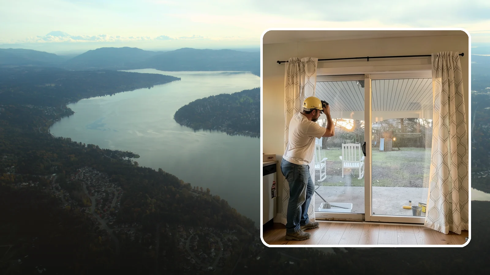Sliding Glass Door Installation in Sammamish, King County, WA - Space-saving sliding glass doors that maximize light and glide smoothly for easy backyard access.