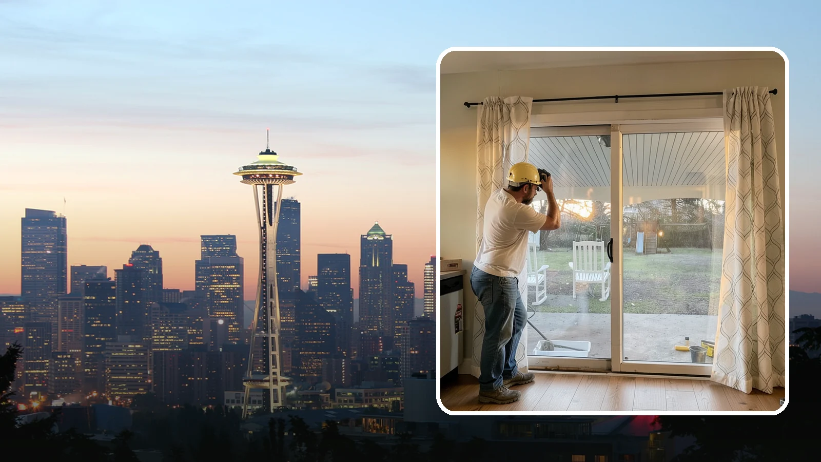 Sliding Glass Door Installation in Seattle, King County, WA - Space-saving sliding glass doors that maximize light and glide smoothly for easy backyard access.