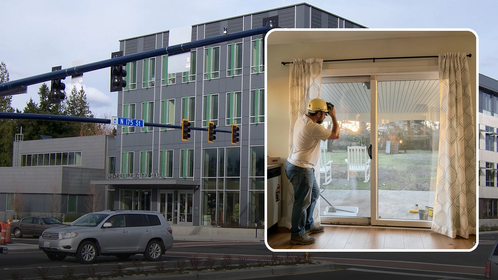 Sliding Glass Door Installation in Shoreline, King County, WA - Space-saving sliding glass doors that maximize light and glide smoothly for easy backyard access.
