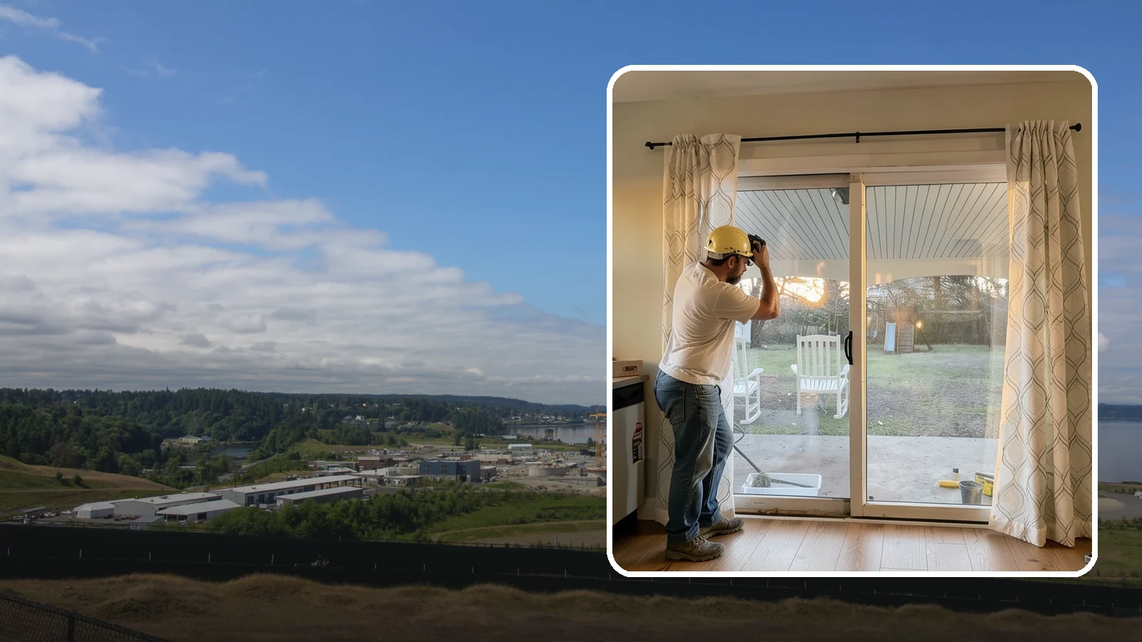 Sliding Glass Door Installation in University Place, Pierce County, WA - Space-saving sliding glass doors that maximize light and glide smoothly for easy backyard access.