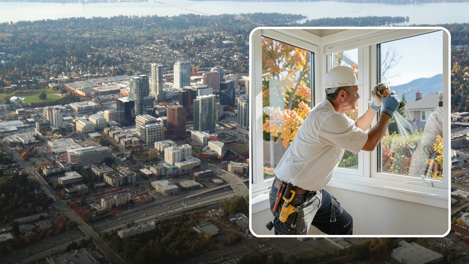 Sliding Window Installation in Bellevue, King County, WA - Installing smooth-gliding slider windows that offer easy ventilation and a clean, low-profile look.