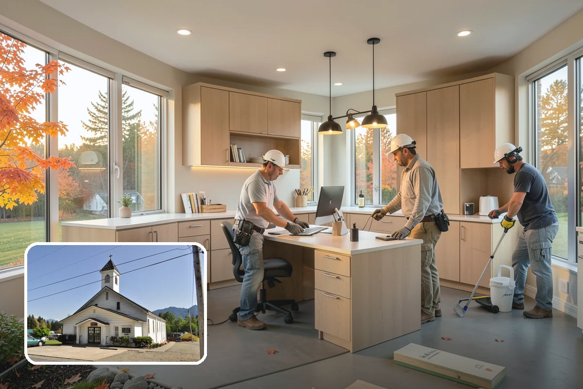 Sliding Window Installation in Concrete, Skagit County, WA - Effortless horizontal operation over sills and counters