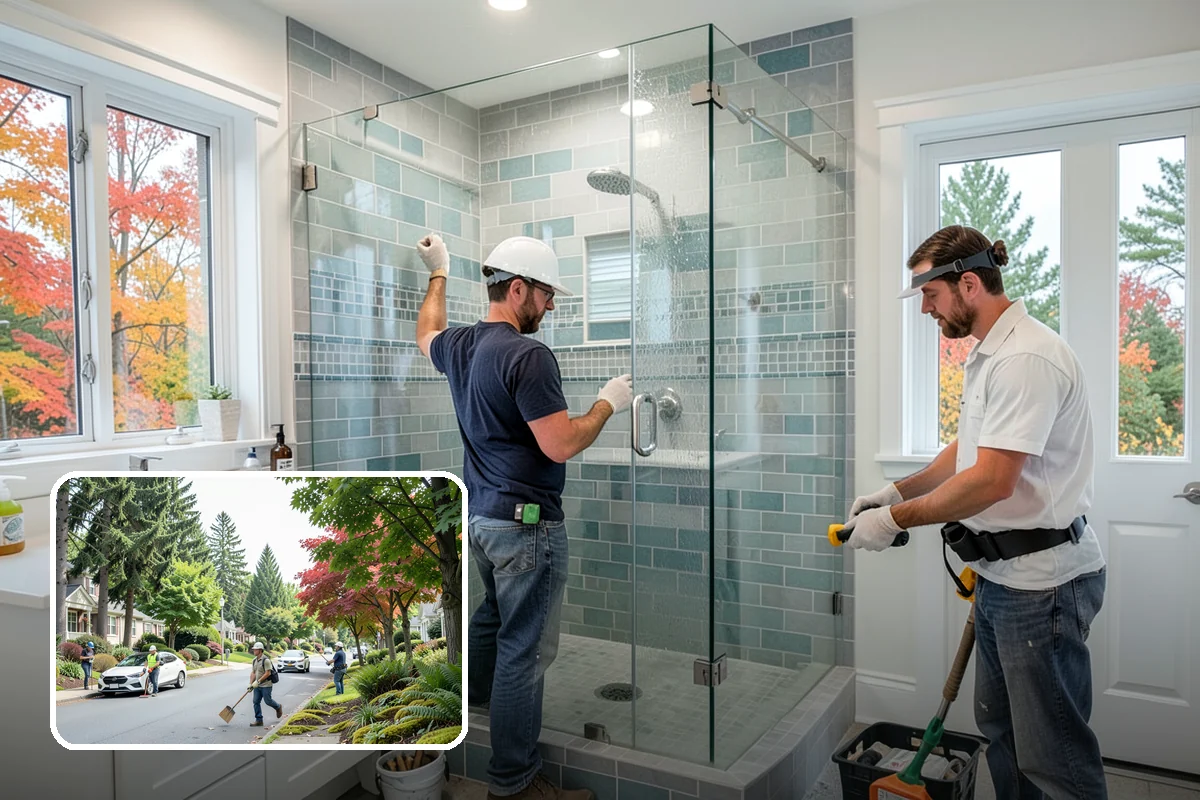 Small Bathroom Remodel in Beaux Arts Village, King County, WA - Creates a sense of openness in a tight footprint
