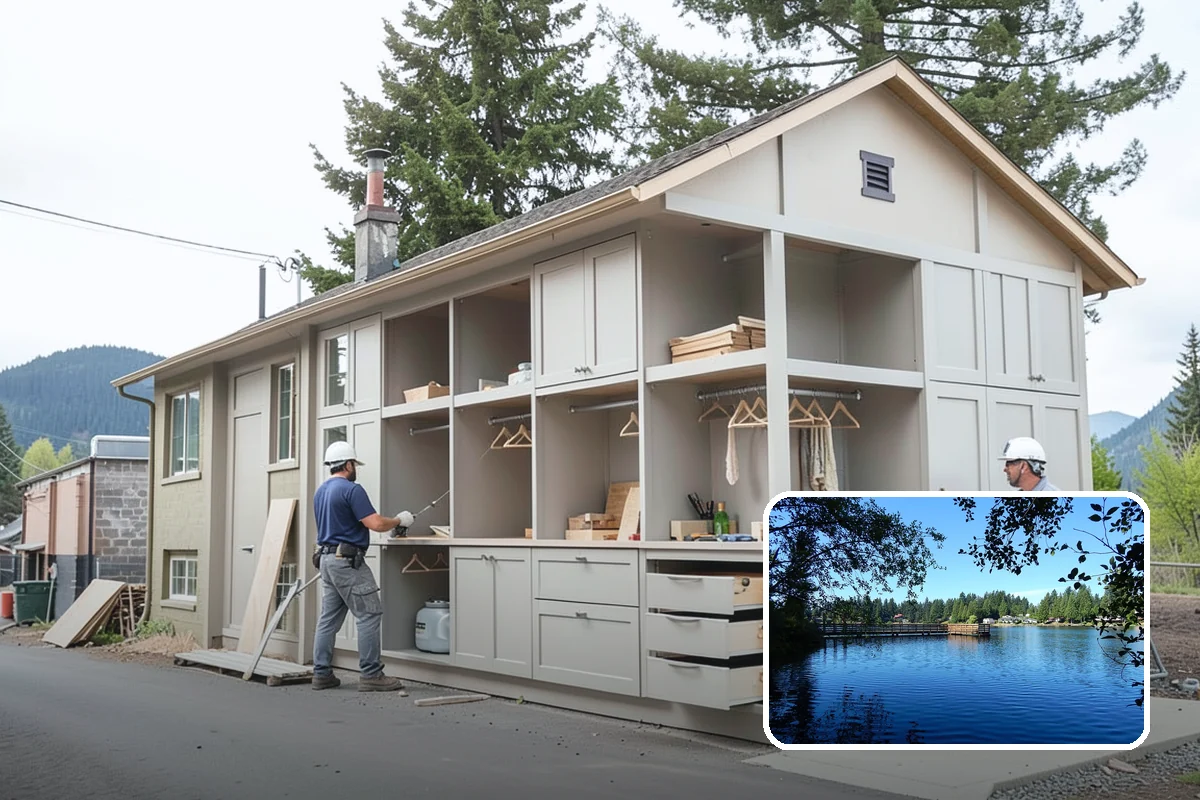 Small Bathroom Remodel in Federal Way, King County, WA - Creates a sense of openness in a tight footprint