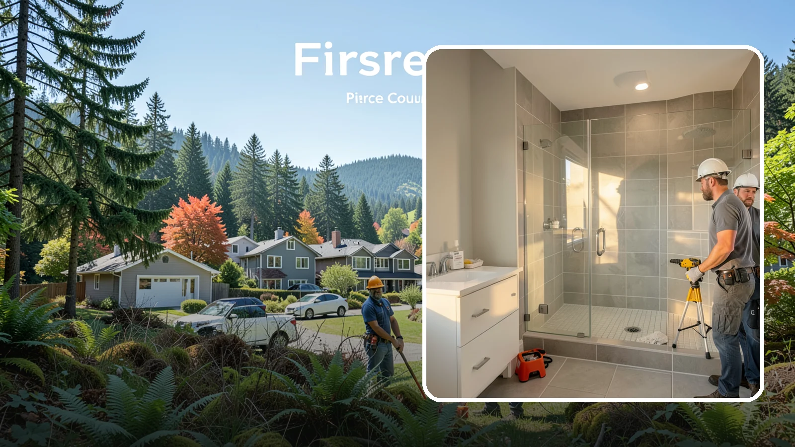 Small Bathroom Remodel in Fircrest, Pierce County, WA - A small bathroom remodel unlocks hidden potential in tight spaces through thoughtful design.