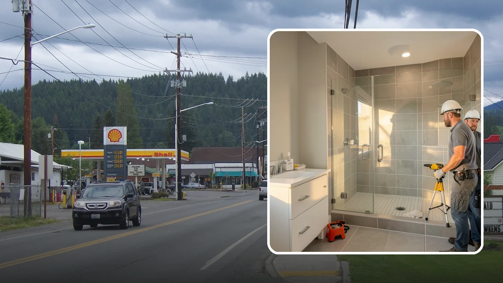 Small Bathroom Remodel in Granite Falls, Snohomish County, WA - A small bathroom remodel unlocks hidden potential in tight spaces through thoughtful design.