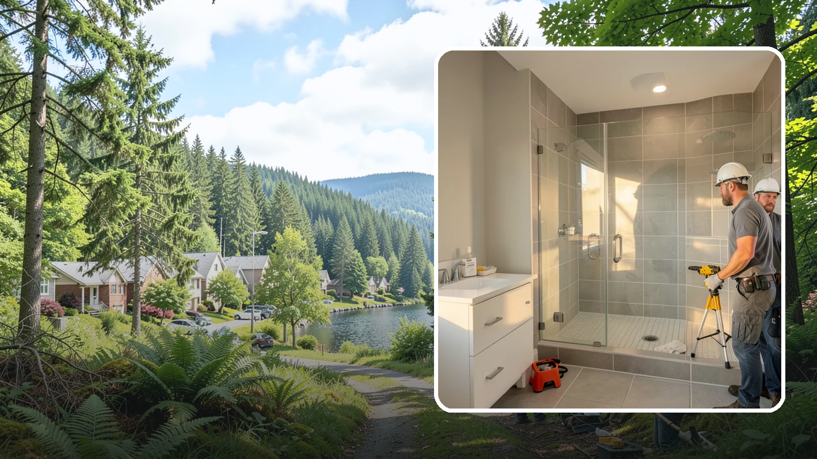Small Bathroom Remodel in Lake Forest Park, King County, WA - A small bathroom remodel unlocks hidden potential in tight spaces through thoughtful design.