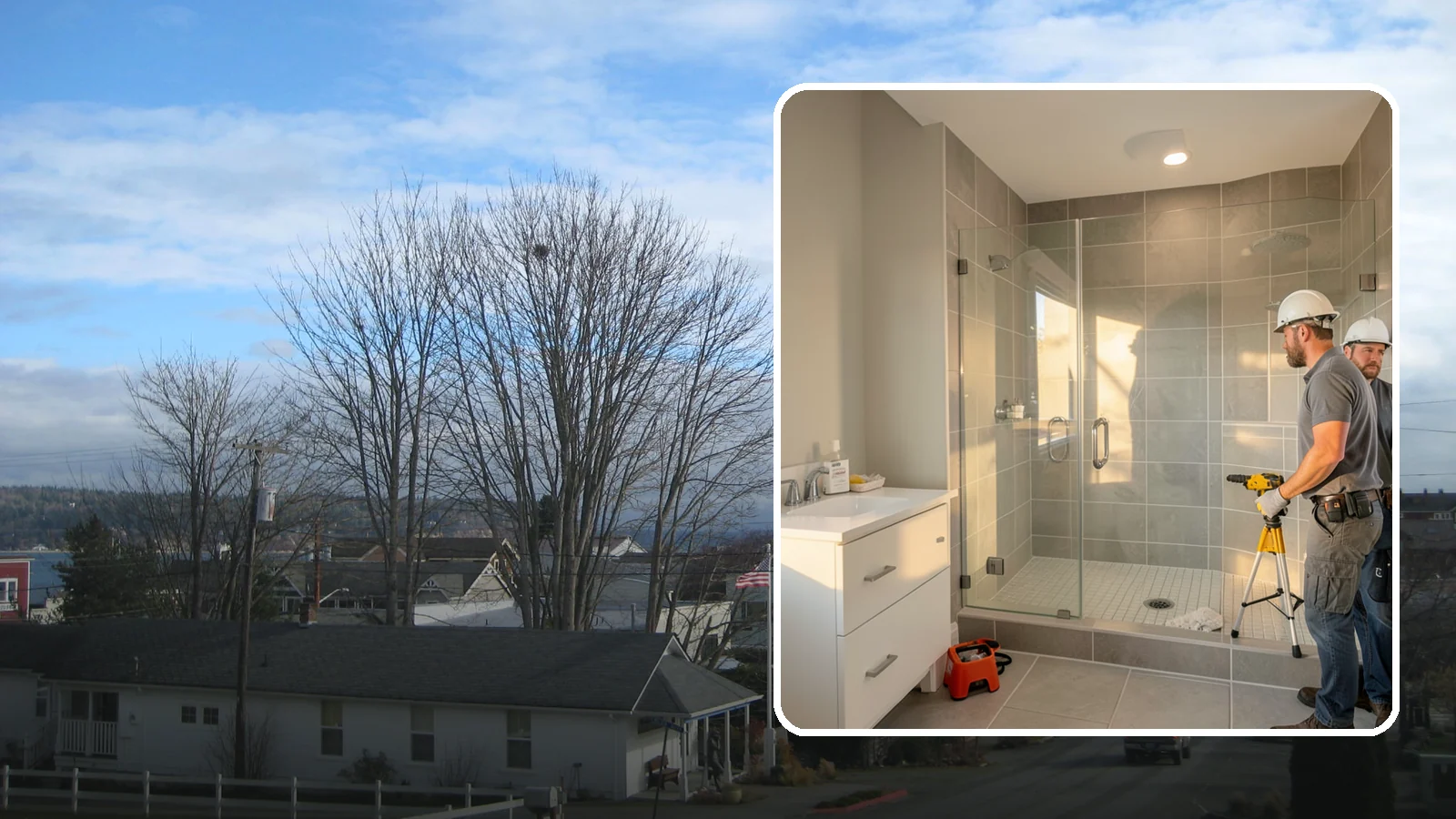 Small Bathroom Remodel in Langley, Island County, WA - A small bathroom remodel unlocks hidden potential in tight spaces through thoughtful design.