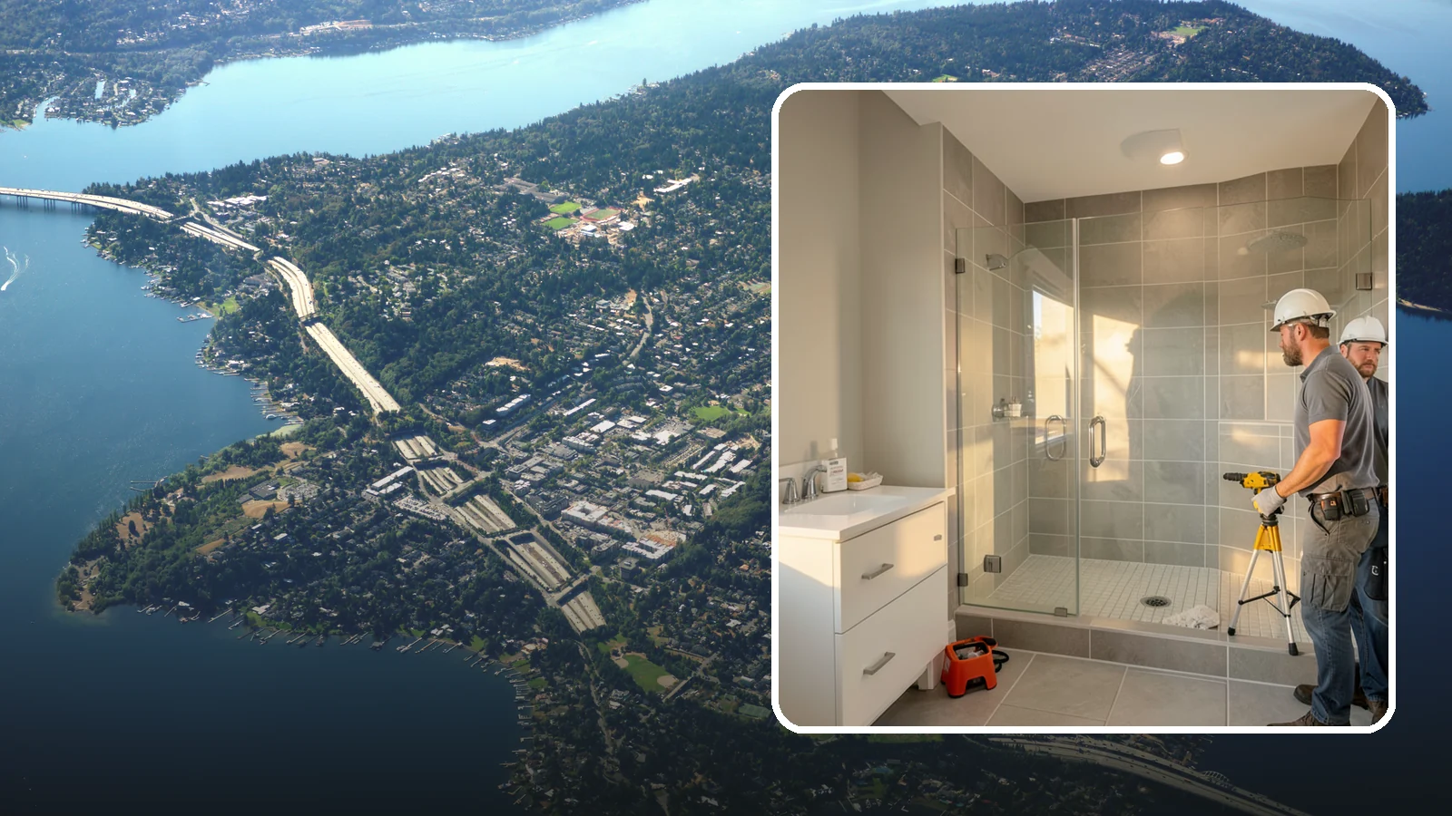 Small Bathroom Remodel in Mercer Island, King County, WA - A small bathroom remodel unlocks hidden potential in tight spaces through thoughtful design.
