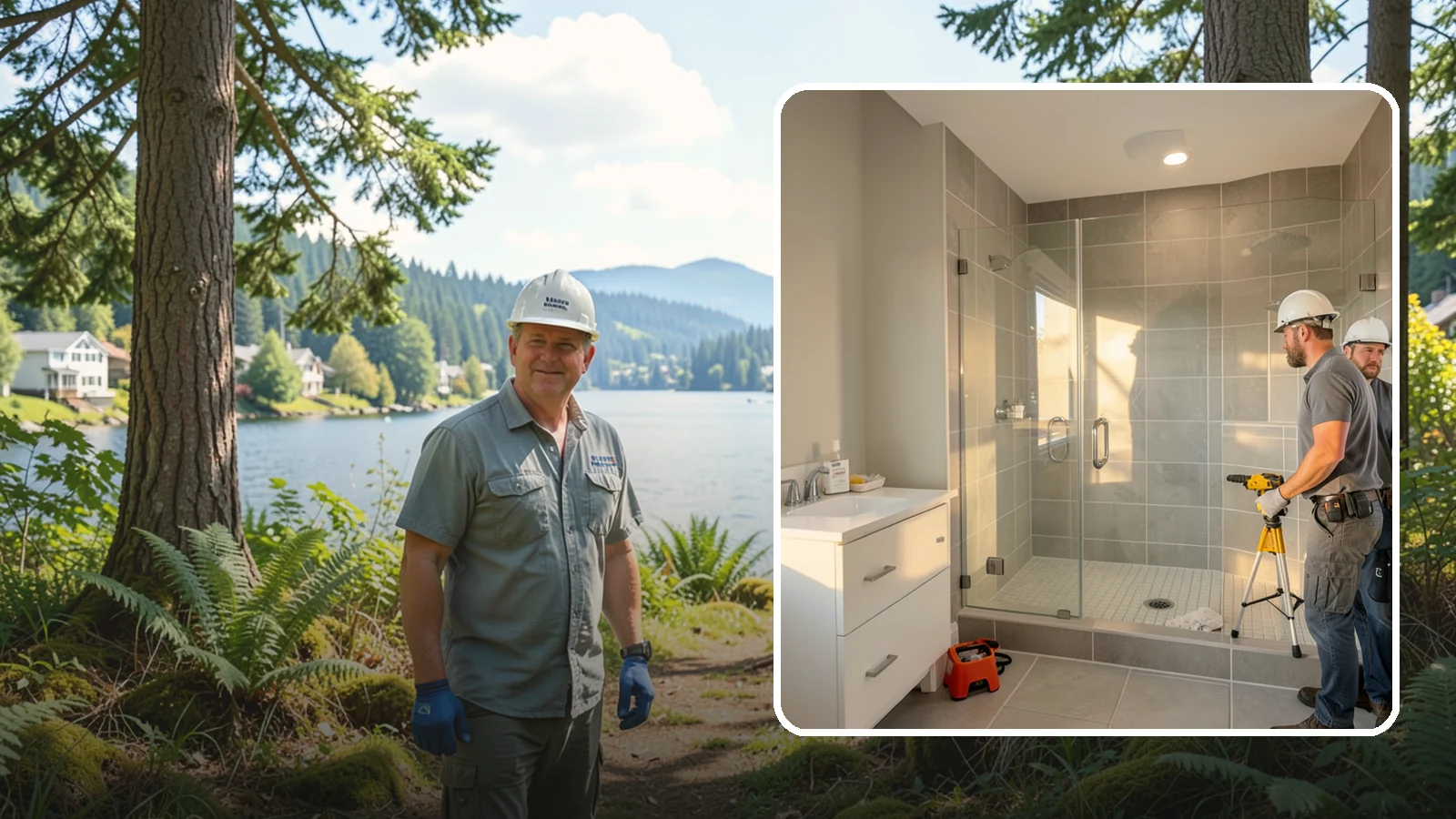 Small Bathroom Remodel in Milton, King County, WA - A small bathroom remodel unlocks hidden potential in tight spaces through thoughtful design.