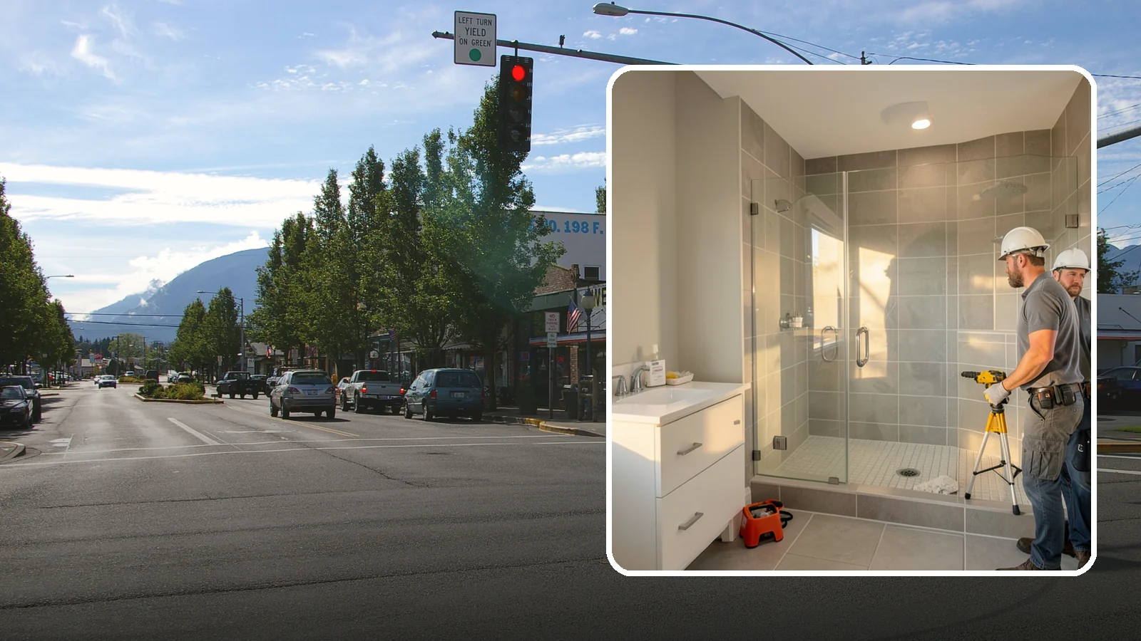 Small Bathroom Remodel in North Bend, King County, WA - A small bathroom remodel unlocks hidden potential in tight spaces through thoughtful design.