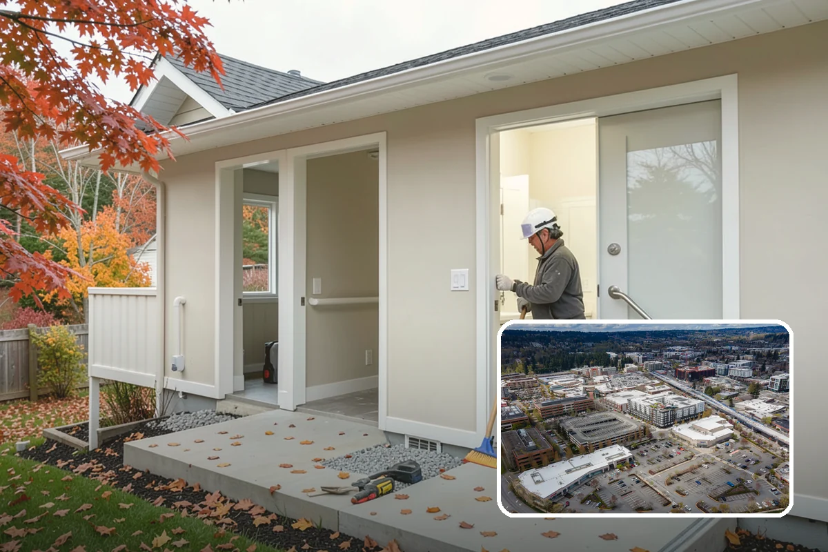 Small Bathroom Remodel in Redmond, King County, WA - Creates a sense of openness in a tight footprint