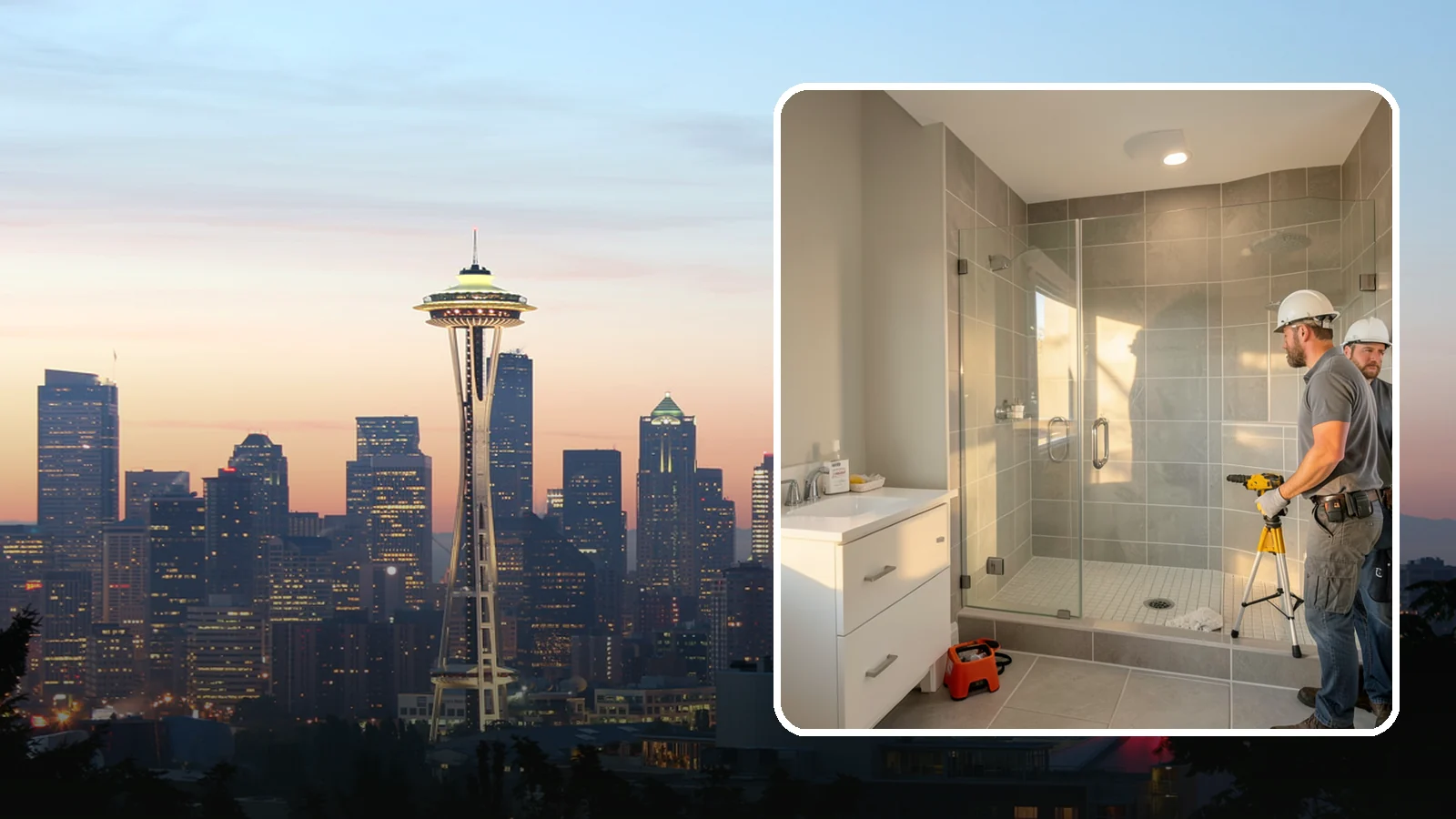 Small Bathroom Remodel in Seattle, King County, WA - A small bathroom remodel unlocks hidden potential in tight spaces through thoughtful design.