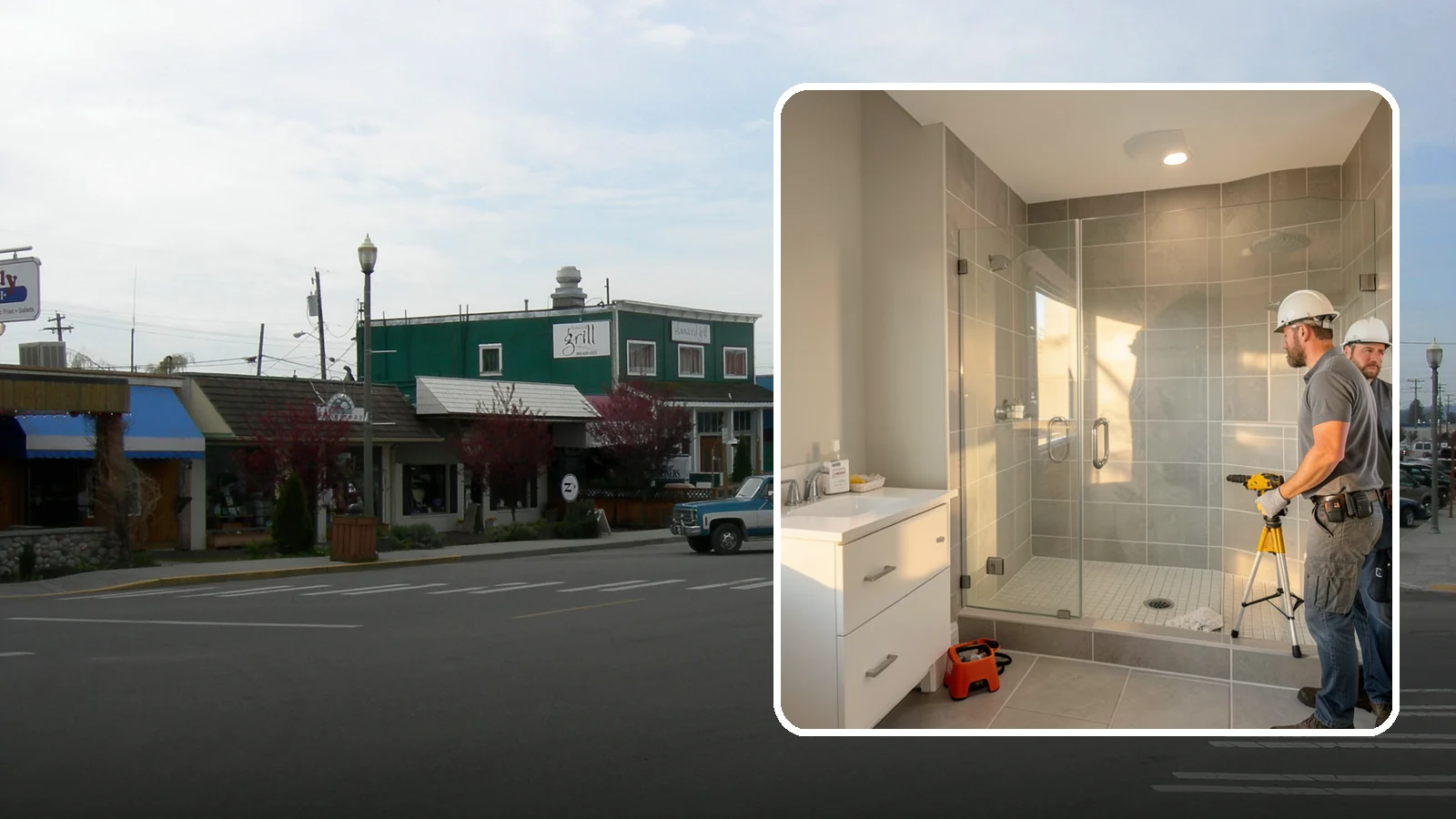 Small Bathroom Remodel in Stanwood, Snohomish County, WA - A small bathroom remodel unlocks hidden potential in tight spaces through thoughtful design.