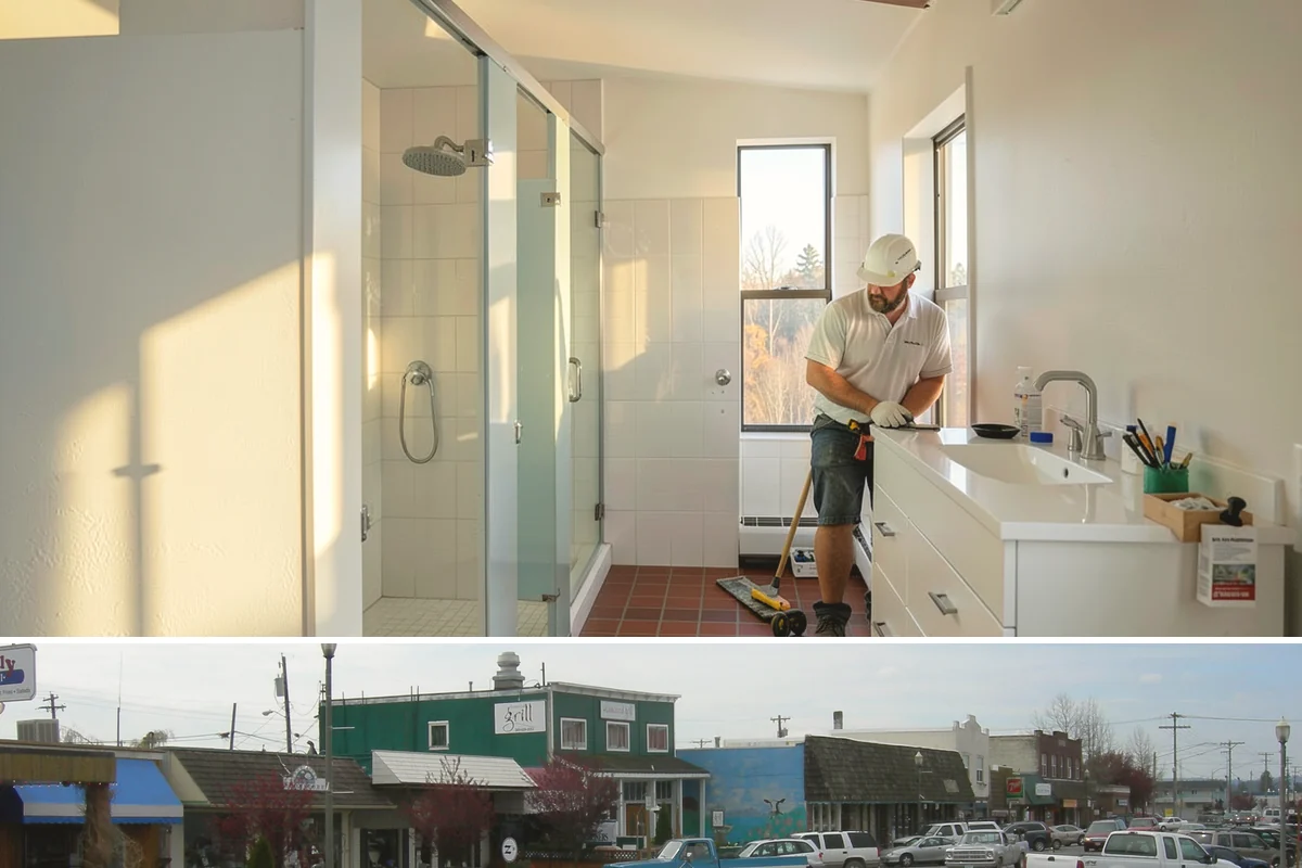 Small Bathroom Remodel in Stanwood, Snohomish County, WA - Small bath projects move quickly and are easy to slot into the slower winter calendar.