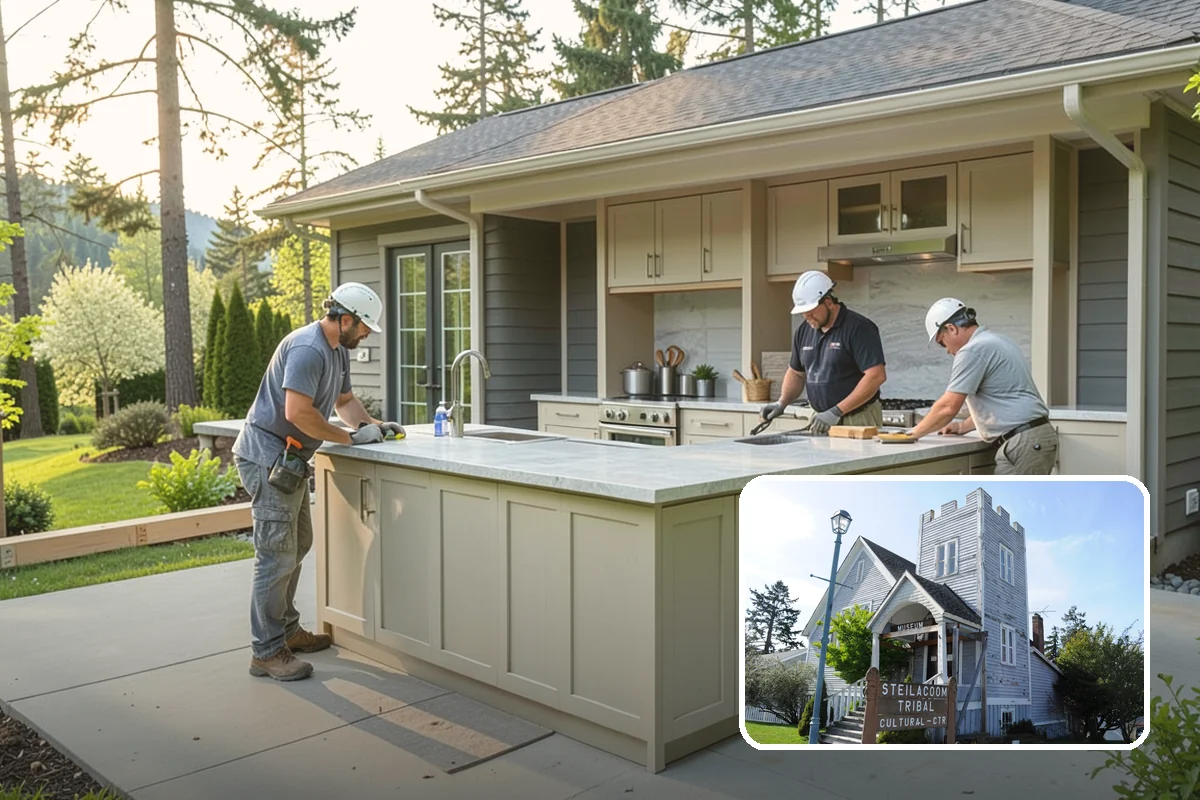 Small Bathroom Remodel in Steilacoom, Pierce County, WA - Creates a sense of openness in a tight footprint