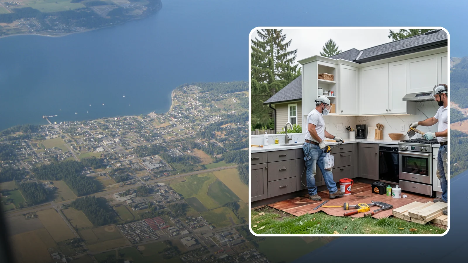 Small Kitchen Remodel in Coupeville, Island County, WA - A remodel focused on maximizing function and storage in a compact kitchen without wasting a single inch.