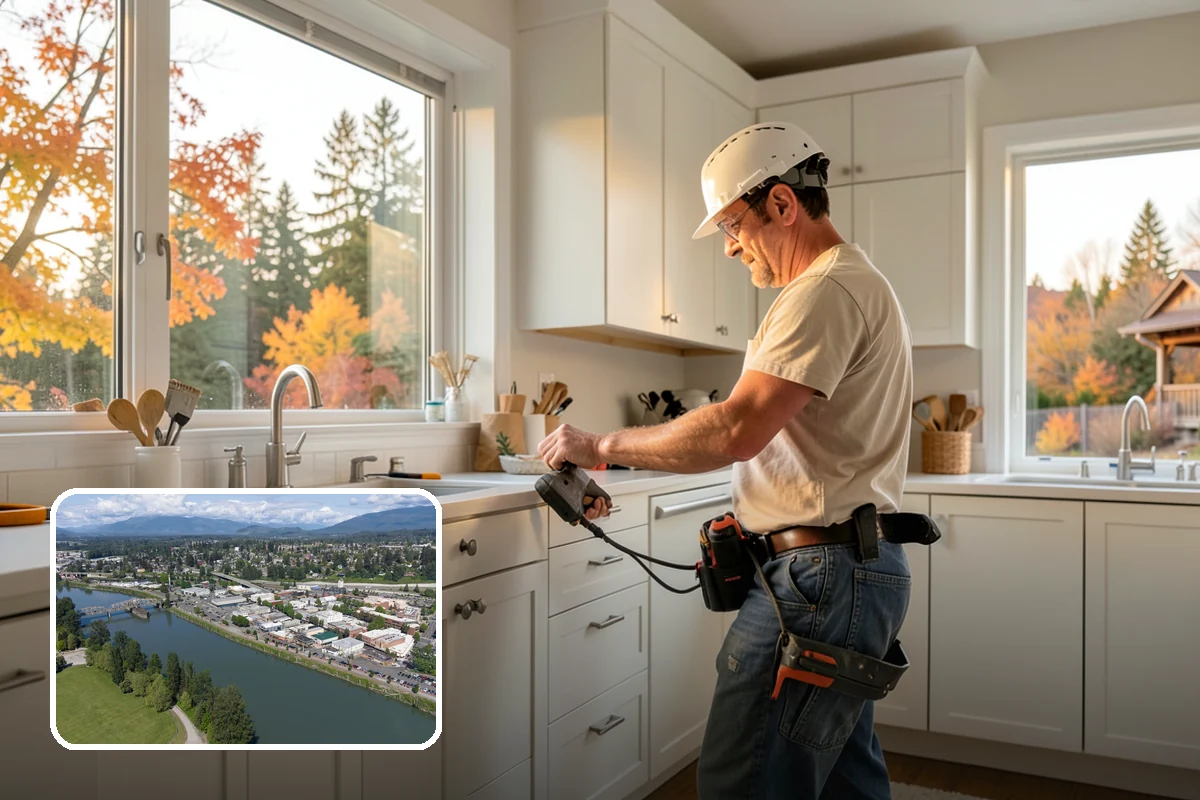 Small Kitchen Remodel in Mount Vernon, Skagit County, WA - More usable storage from every square foot