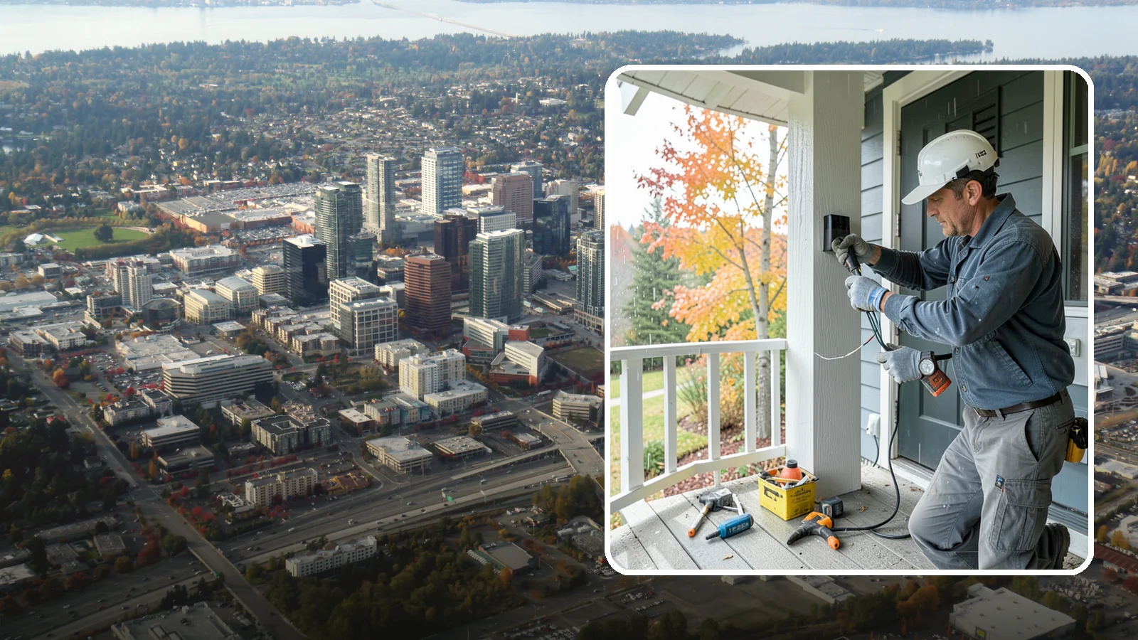 Smart Doorbell Installation in Bellevue, King County, WA - We install smart video doorbells that let you see and speak with visitors from anywhere, rain or shine.