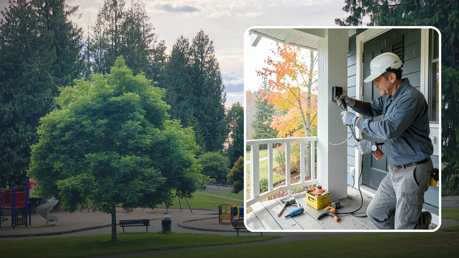 Smart Doorbell Installation in Bonney Lake, Pierce County, WA - We install smart video doorbells that let you see and speak with visitors from anywhere, rain or shine.
