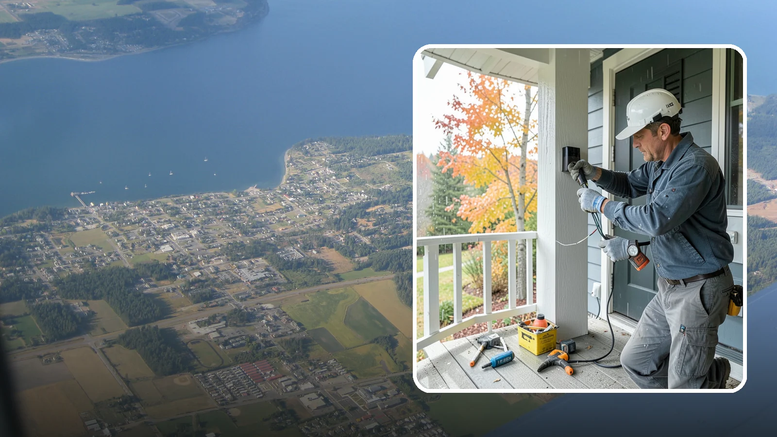 Smart Doorbell Installation in Coupeville, Island County, WA - We install smart video doorbells that let you see and speak with visitors from anywhere, rain or shine.