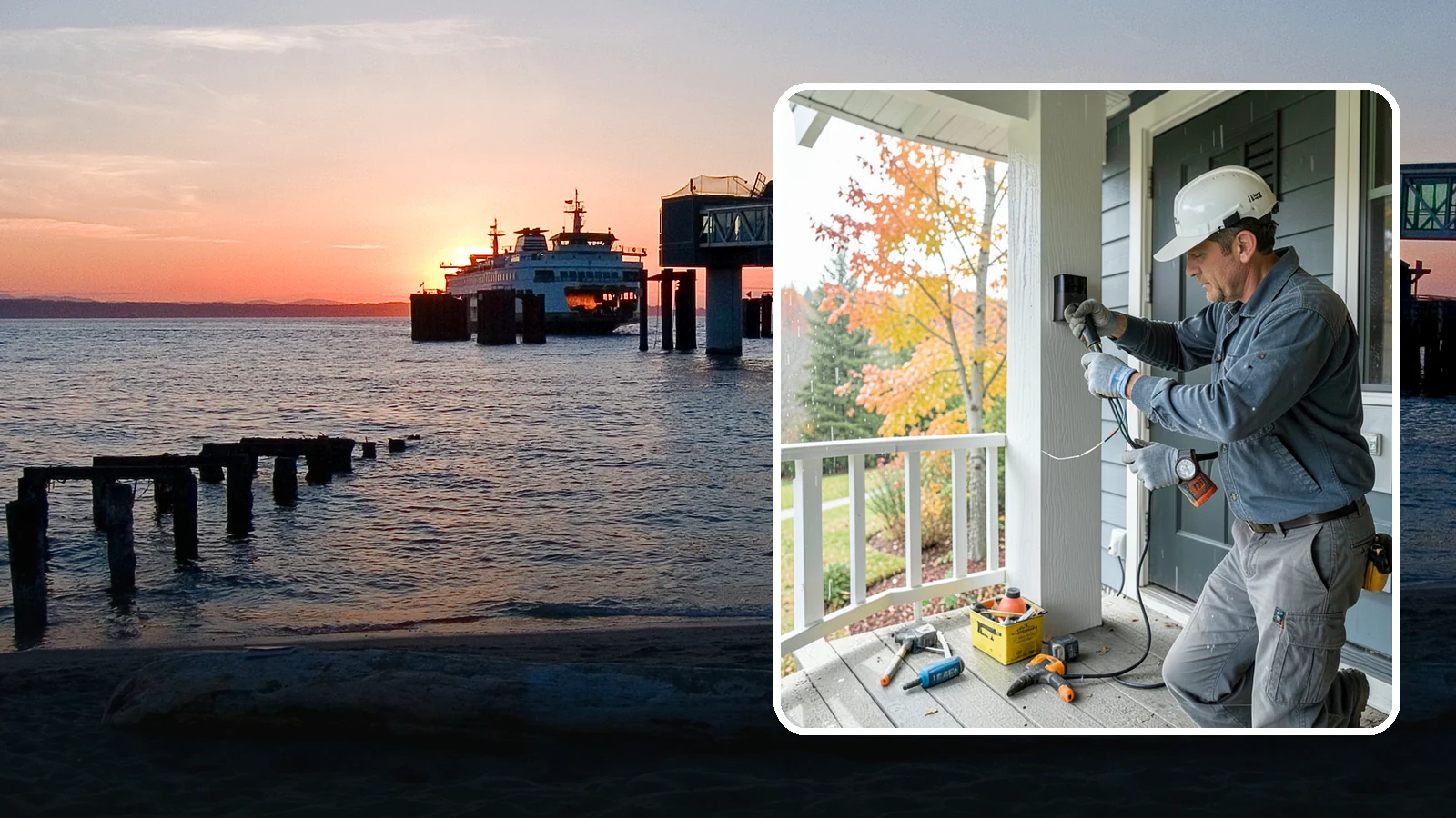 Smart Doorbell Installation in Edmonds, Snohomish County, WA - We install smart video doorbells that let you see and speak with visitors from anywhere, rain or shine.