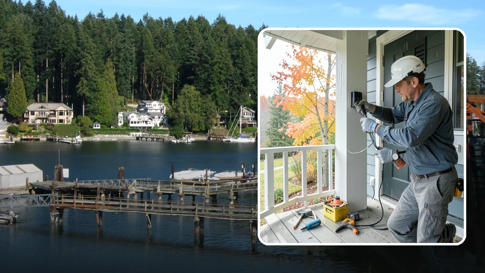 Smart Doorbell Installation in Gig Harbor, Pierce County, WA - We install smart video doorbells that let you see and speak with visitors from anywhere, rain or shine.