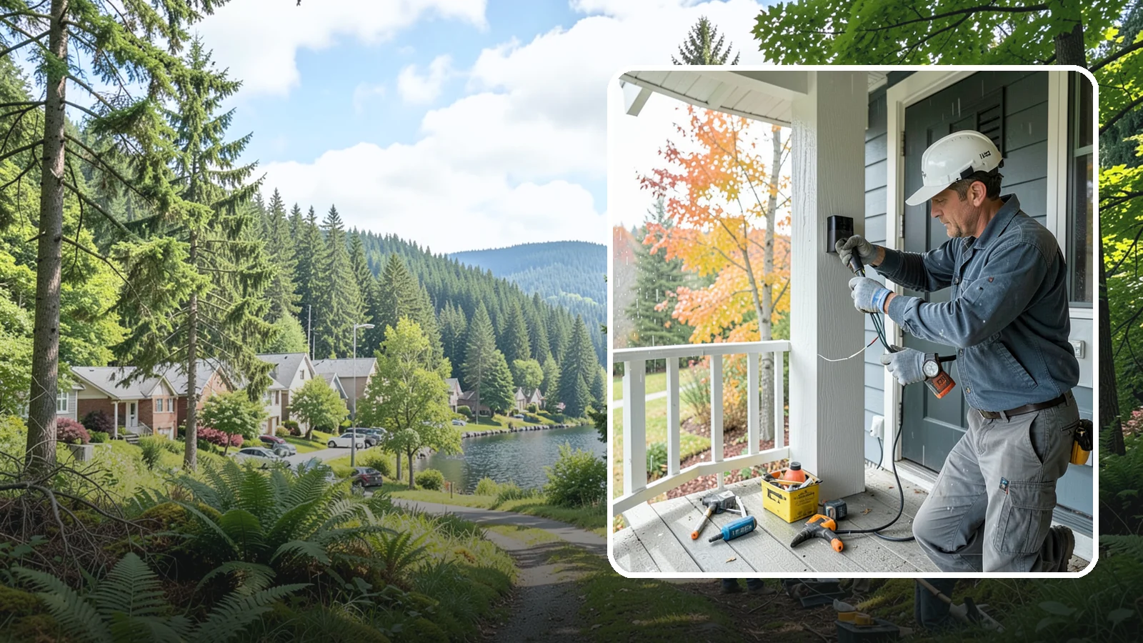 Smart Doorbell Installation in Lake Forest Park, King County, WA - We install smart video doorbells that let you see and speak with visitors from anywhere, rain or shine.