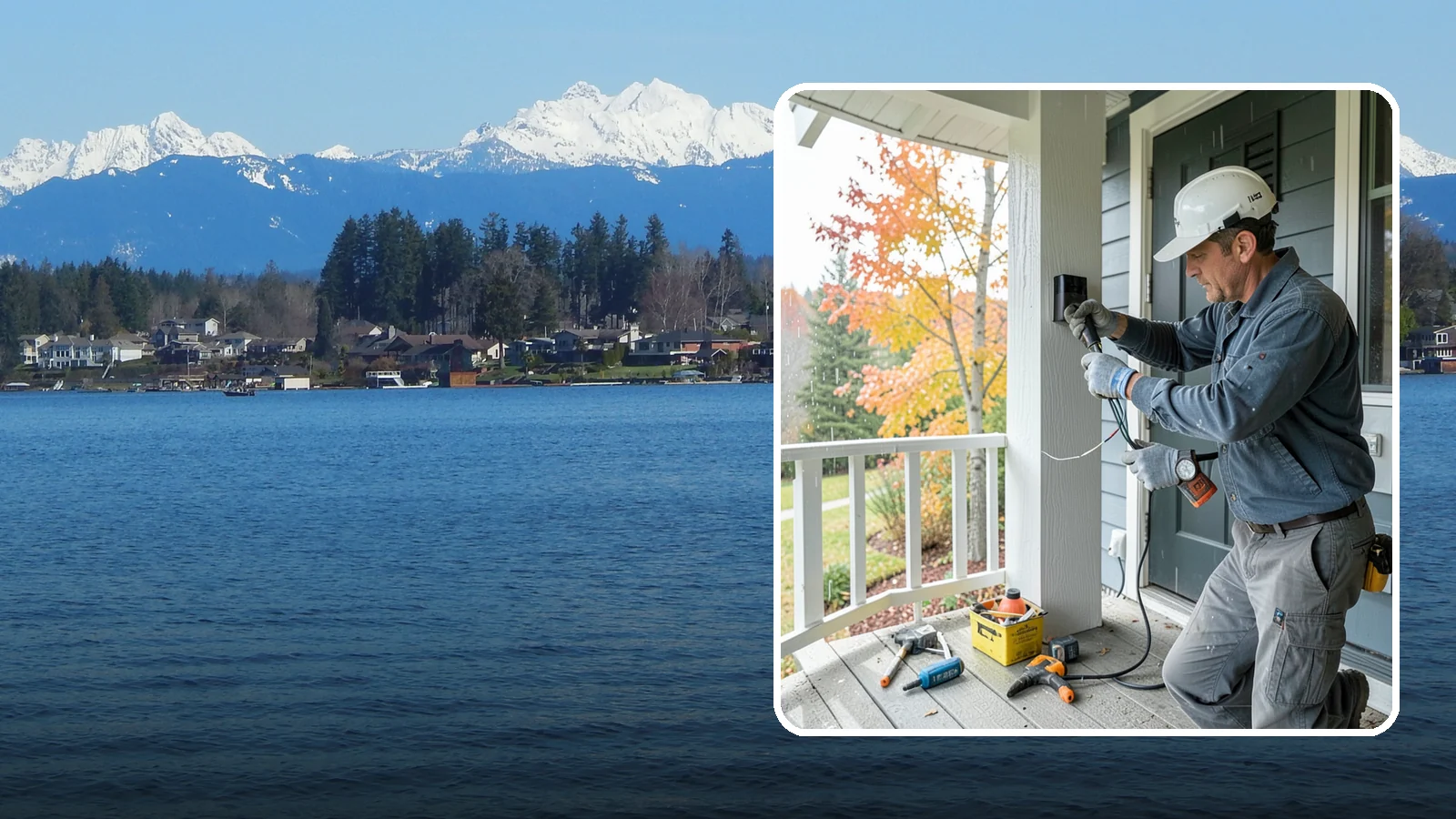 Smart Doorbell Installation in Lake Stevens, Snohomish County, WA - We install smart video doorbells that let you see and speak with visitors from anywhere, rain or shine.