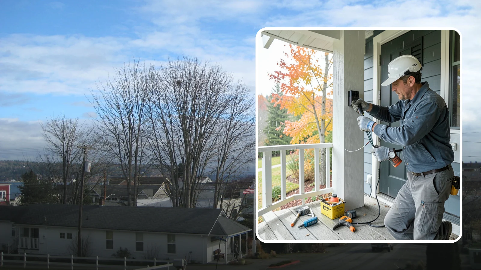 Smart Doorbell Installation in Langley, Island County, WA - We install smart video doorbells that let you see and speak with visitors from anywhere, rain or shine.