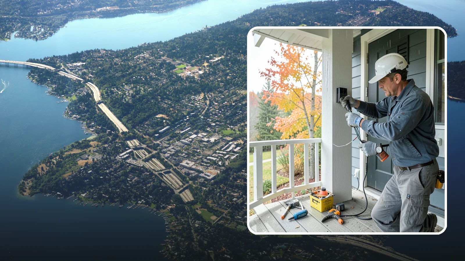 Smart Doorbell Installation in Mercer Island, King County, WA - We install smart video doorbells that let you see and speak with visitors from anywhere, rain or shine.
