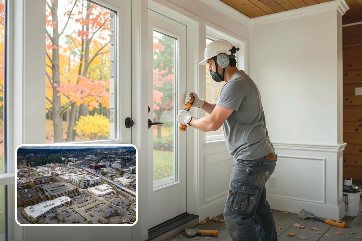Smart Doorbell Installation in Redmond, King County, WA - See and speak with visitors from your phone