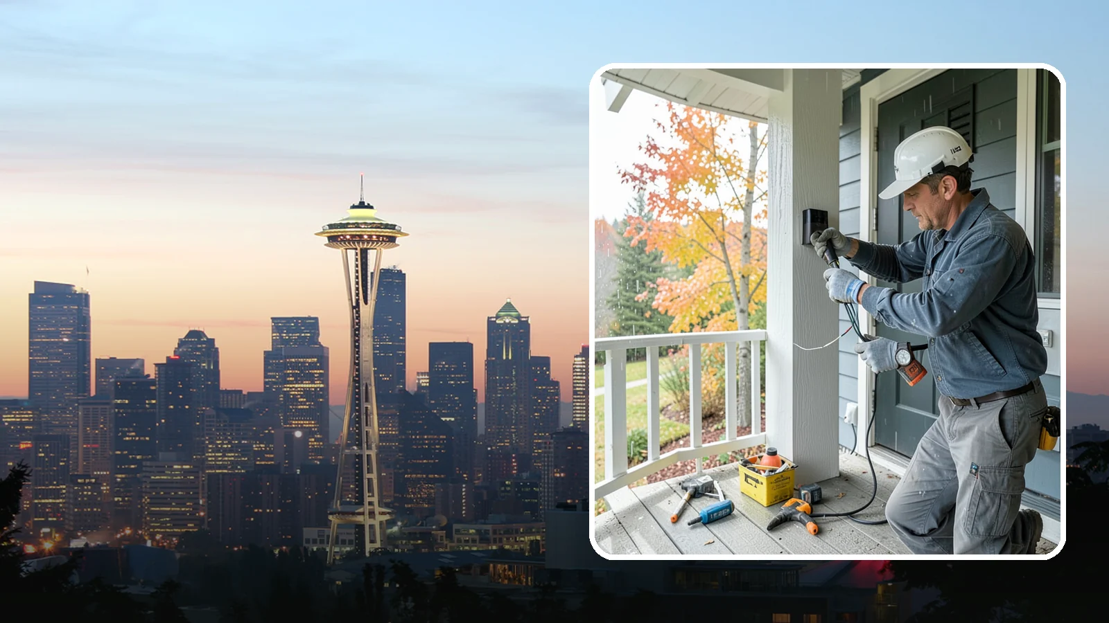 Smart Doorbell Installation in Seattle, King County, WA - We install smart video doorbells that let you see and speak with visitors from anywhere, rain or shine.
