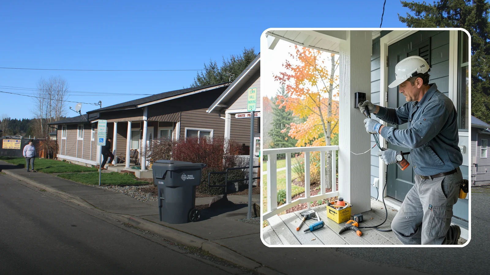 Smart Doorbell Installation in South Prairie, Pierce County, WA - We install smart video doorbells that let you see and speak with visitors from anywhere, rain or shine.