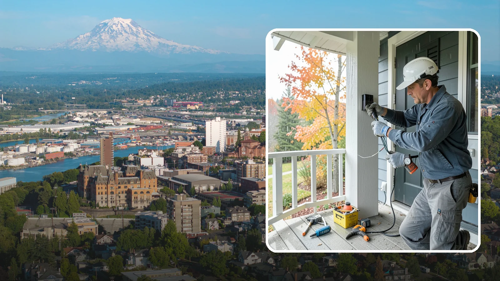 Smart Doorbell Installation in Tacoma, Pierce County, WA - We install smart video doorbells that let you see and speak with visitors from anywhere, rain or shine.