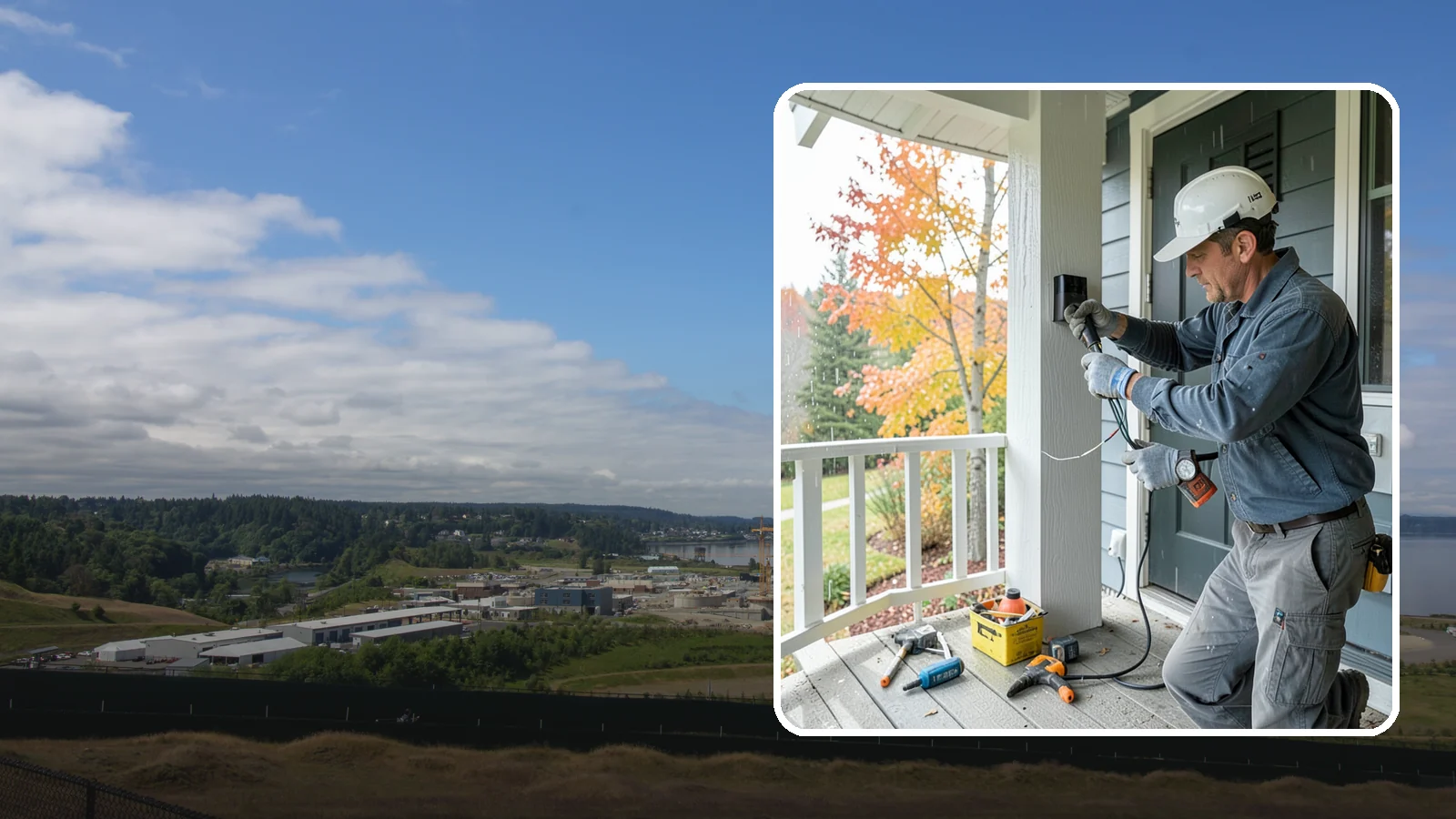 Smart Doorbell Installation in University Place, Pierce County, WA - We install smart video doorbells that let you see and speak with visitors from anywhere, rain or shine.