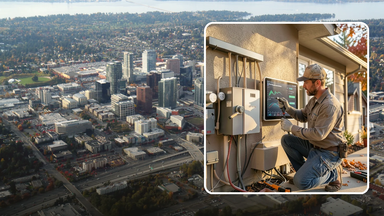 Smart Electrical Panel Installation in Bellevue, King County, WA - Smart electrical panel installation that monitors and manages your home energy in real time.