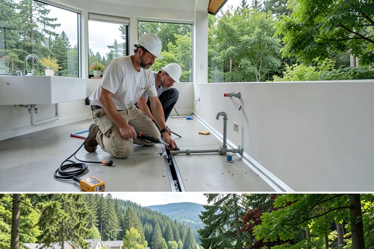 Smart Home Installation in Lake Forest Park, King County, WA - Smart home installations can be scheduled any time of year, making them a productive project during the rainy PNW season.