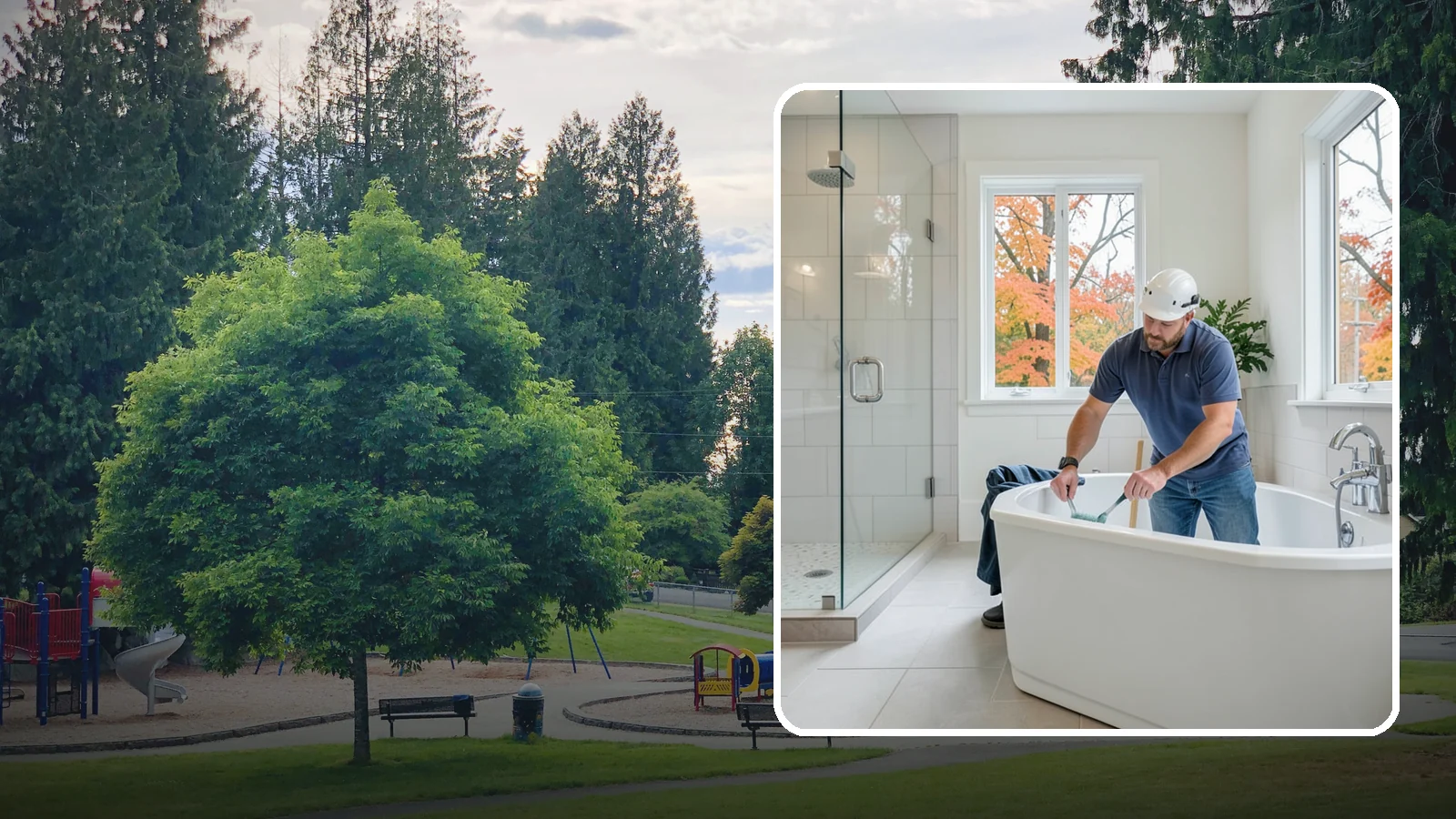 Soaking Tub Installation in Bonney Lake, Pierce County, WA - A soaking tub installation adds a deep, immersive tub built for long, restful baths.