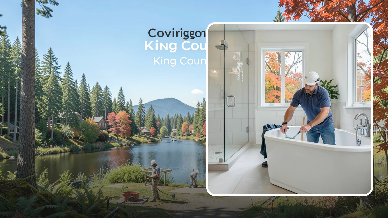 Soaking Tub Installation in Covington, King County, WA - A soaking tub installation adds a deep, immersive tub built for long, restful baths.