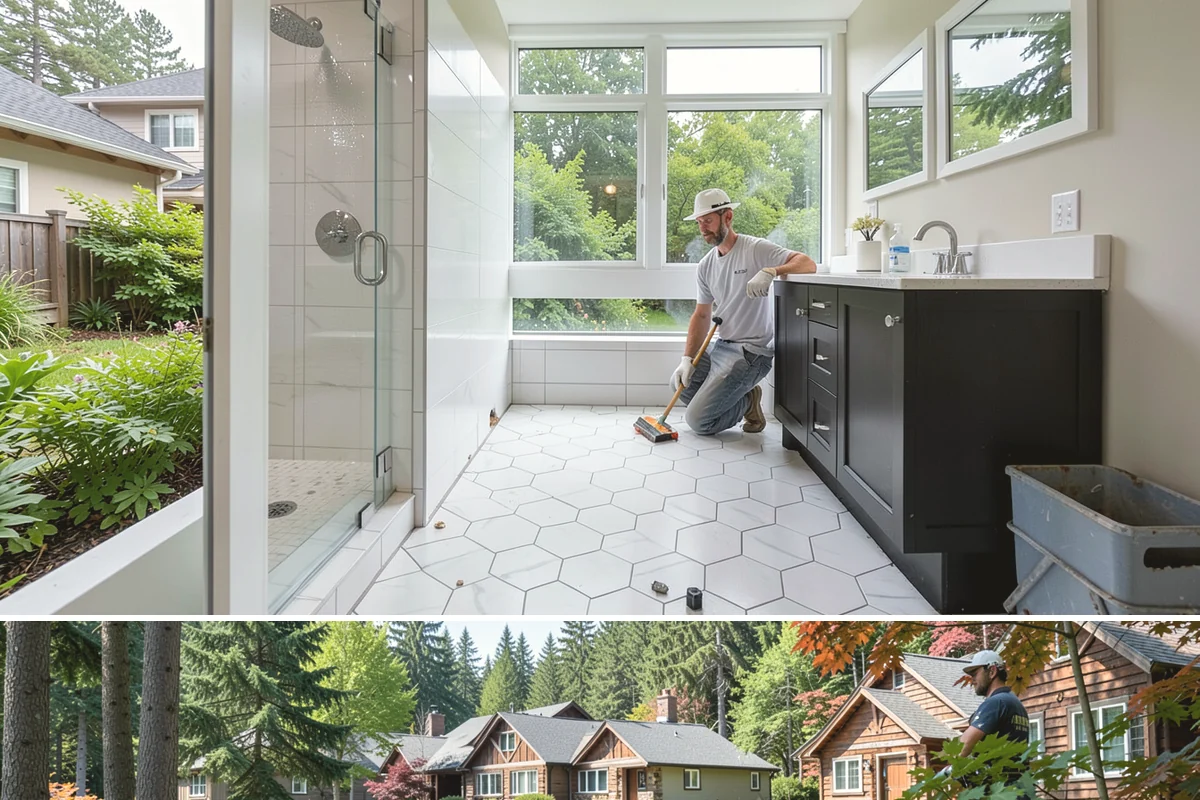 Soaking Tub Installation in Edgewood, Pierce County, WA - A deep soaking tub is most appreciated during chilly, damp winters, making the cooler season a natural time to install one.