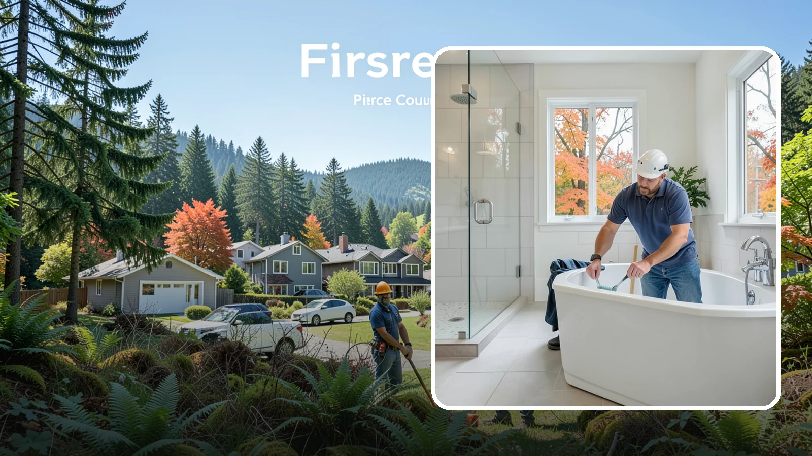 Soaking Tub Installation in Fircrest, Pierce County, WA - A soaking tub installation adds a deep, immersive tub built for long, restful baths.